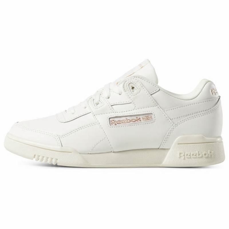 Tenisi Reebok Workout Lo Plus Dama Albi/Argintii Romania RY5712EW